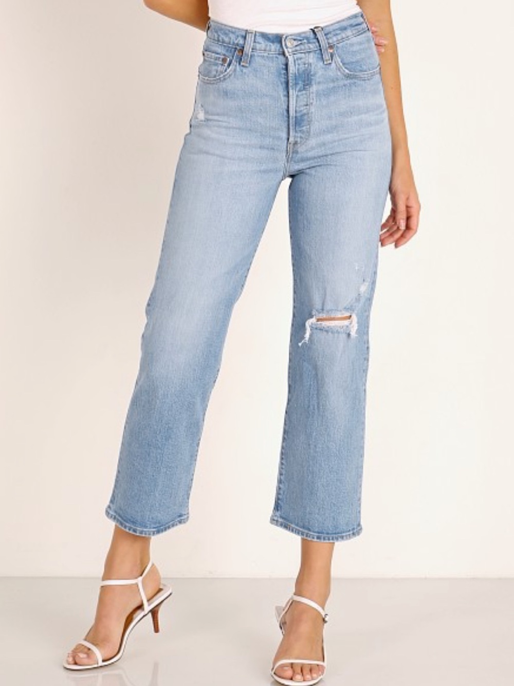 Levi's Ribcage Straight Ankle Tango Fade Jeans Size 30x27